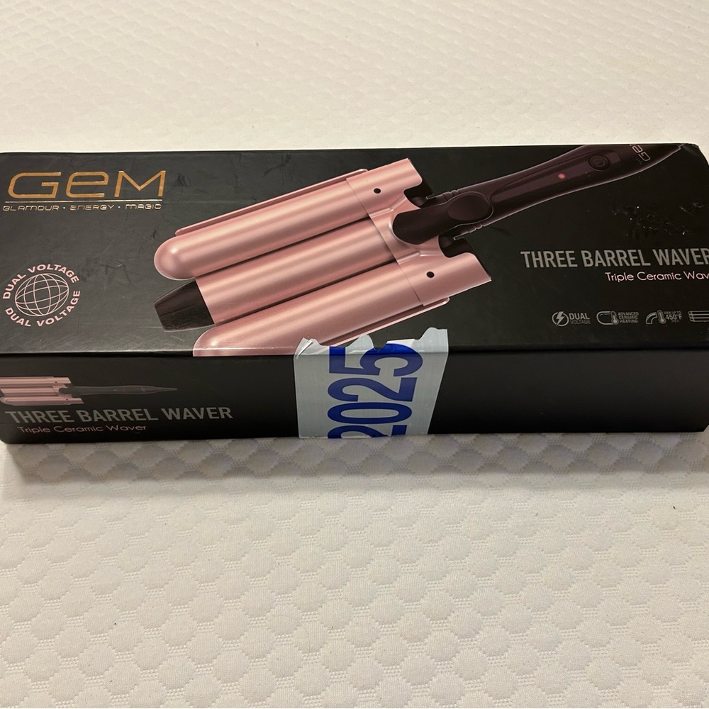 Pink and Black Three Barrel Waver
